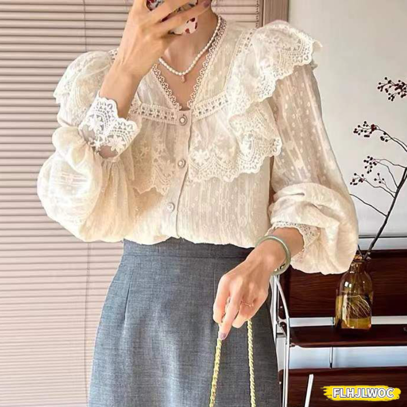 Summer Clothing Work - 2024 Wiosna Jesień Podstawowe Koszule Bluzki
