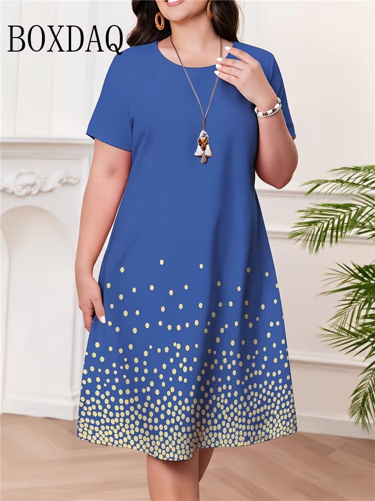 Summer Upf Clothing - Letnia sukienka damska z krótkim rękawem,