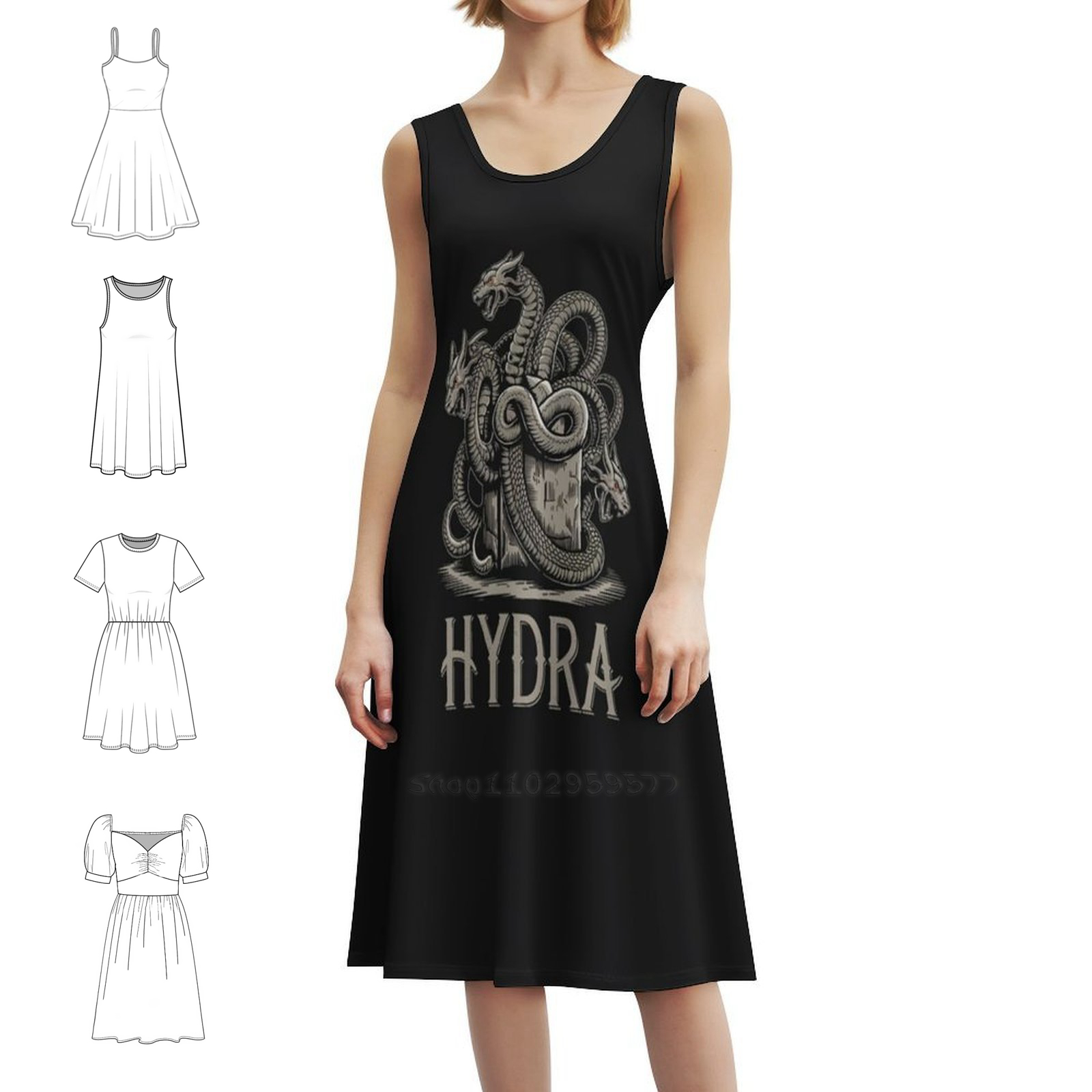 Summer Line Clothing Brand - Elegancka sukienka damska na przyjęcie, fason