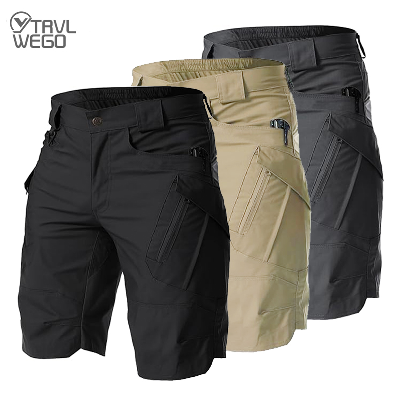 Summer Clothing Work - TRVLWEGO Męskie taktyczne spodenki cargo szybkoschnące,