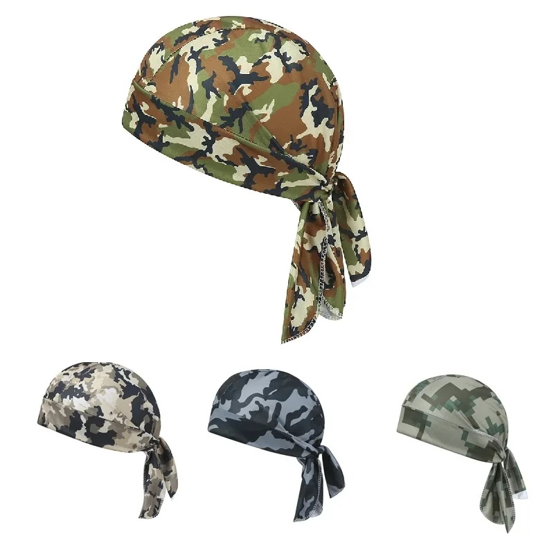 Summer Clothing Capsule - Kamuflażowa opaska na głowę, bandana, chusta,