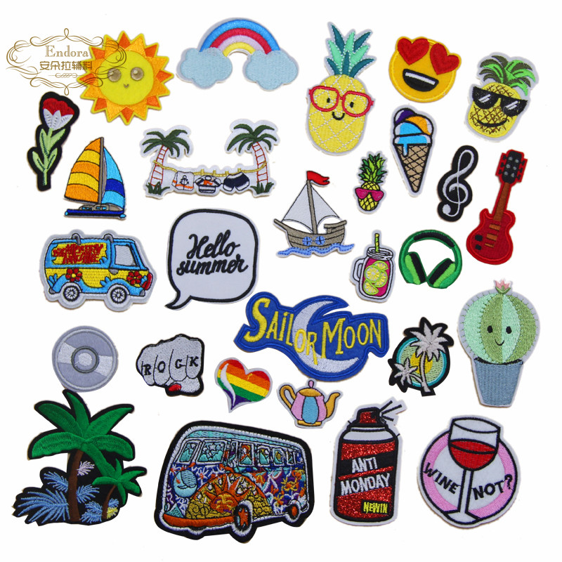 Nowość! 10 szt. Naszywka z haf – Summer Clothing Pictures recenzja i cena