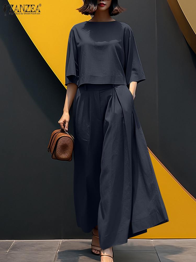 Moda Lato 3/4 Rękaw Bluzka Spo – Summer Clothing Work recenzja i cena