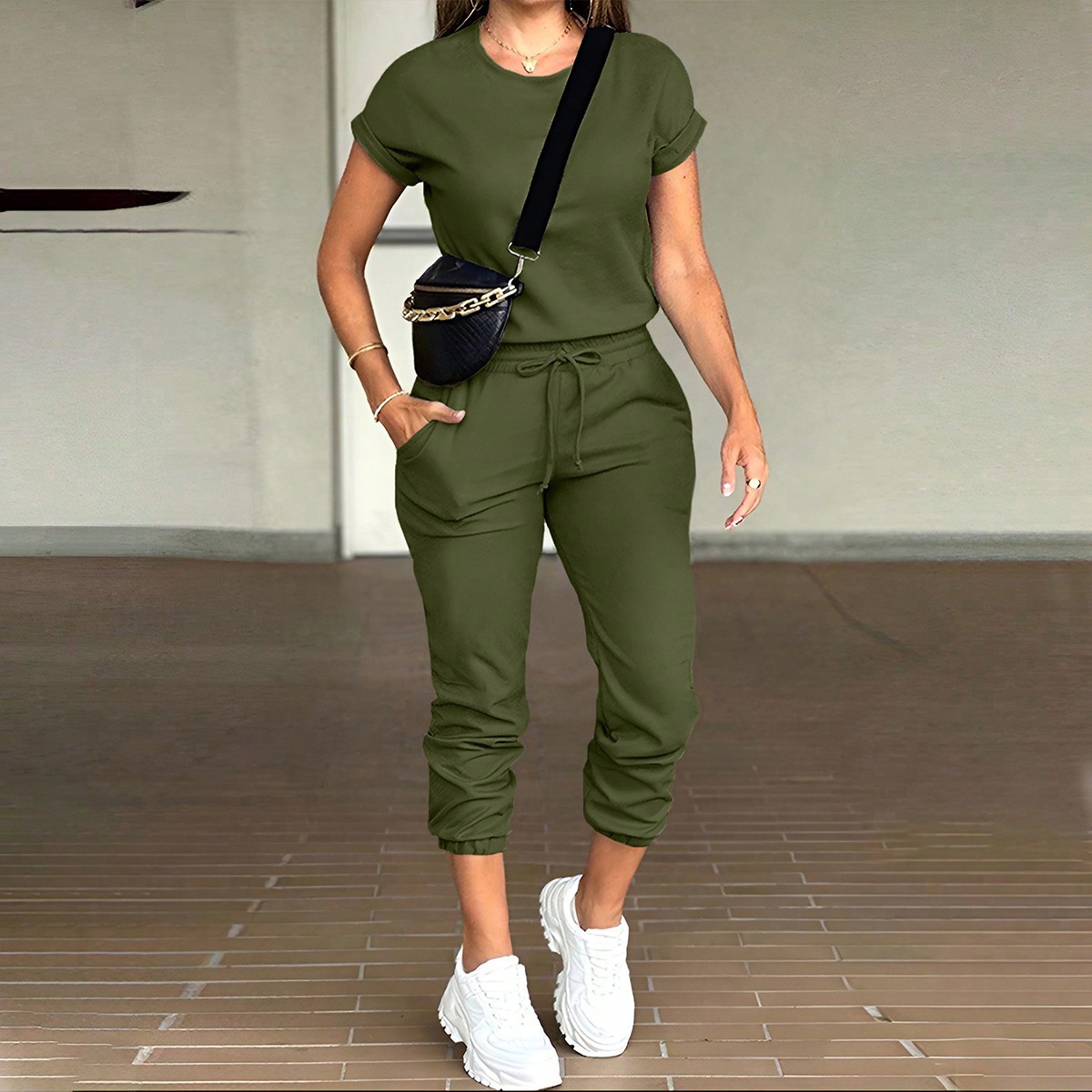 Damski Zestaw Spodni Dwuczęści – Summer Clothing Work recenzja i cena
