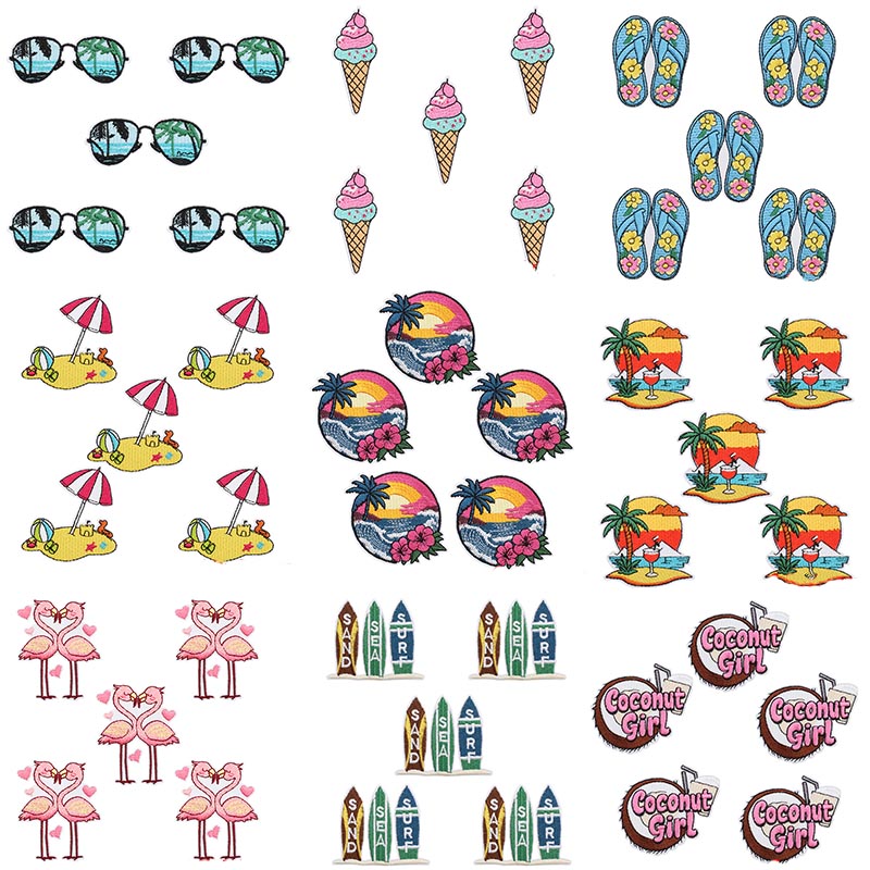 10 SZTUK Letnich Naszywek Haft – Summer Clothing Pictures recenzja i cena