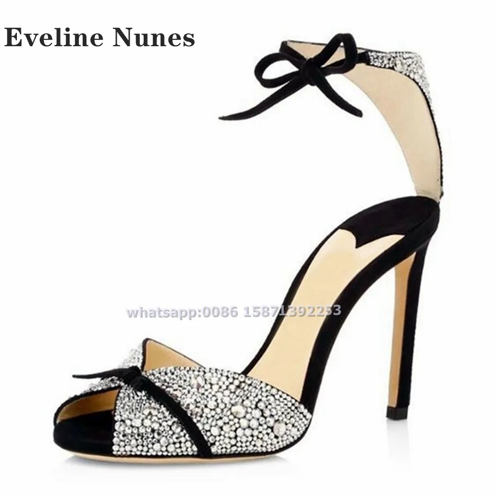 Bow Rhinestone Ankle Strap San – Summer Clothing Ladies recenzja i cena