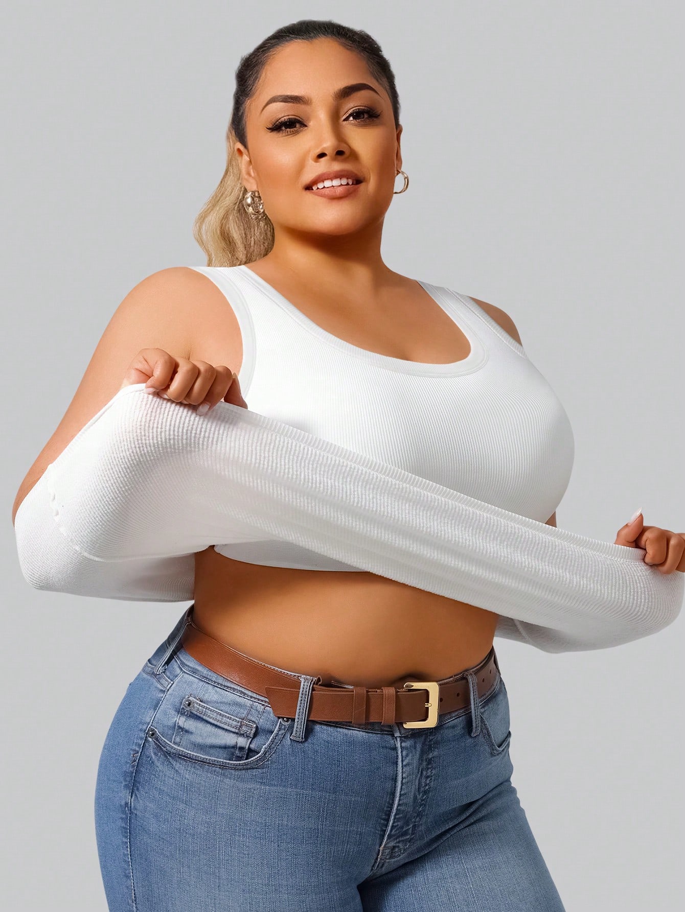 Damski top bez rękawów z prążk – Summer Upf Clothing recenzja i cena