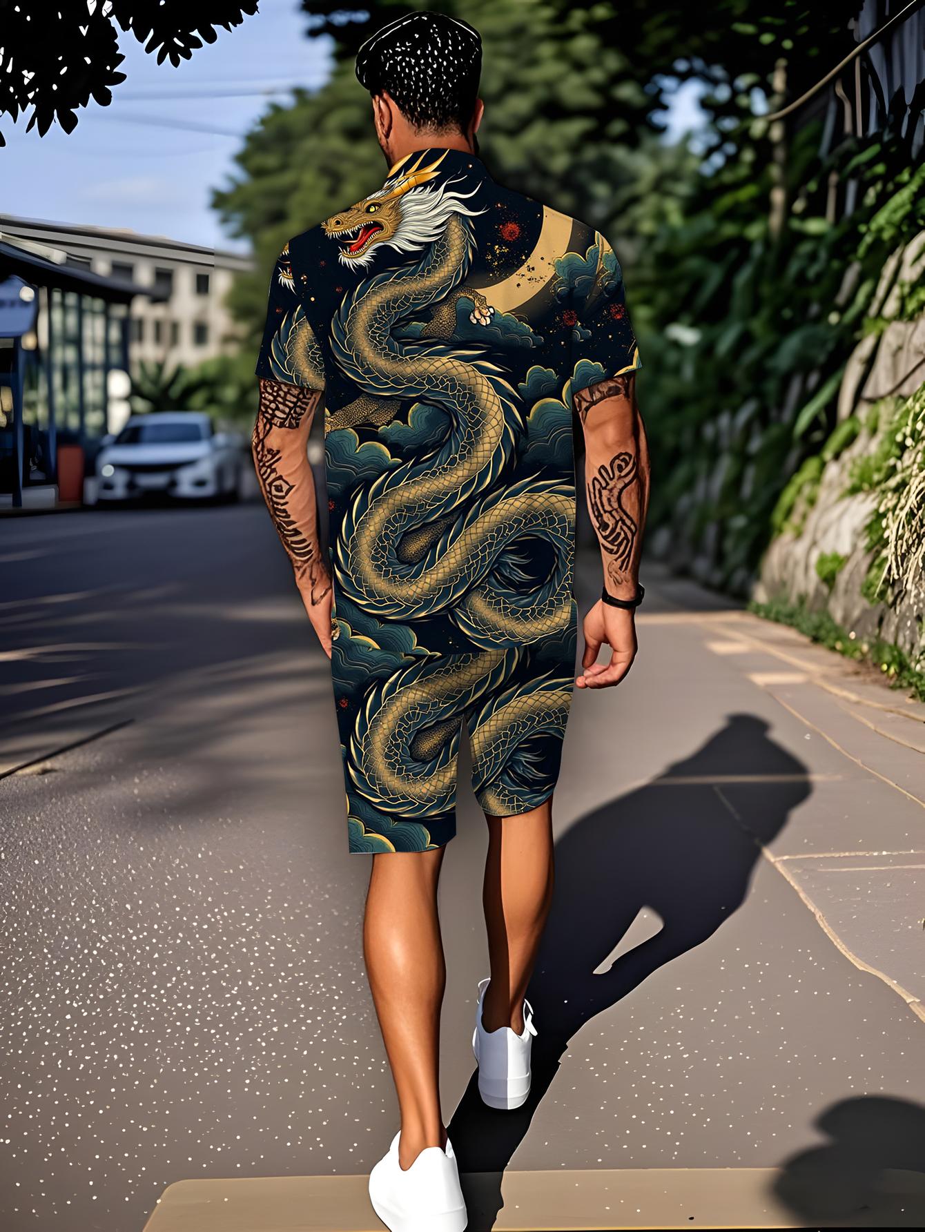 Męskie zestawy koszulowe Wiosn – Summer Clothing Y2K recenzja i cena