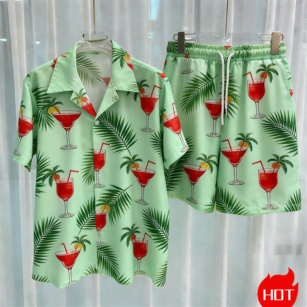 Letnie męskie zestawy koszul z – Summer Clothing Y2K recenzja i cena